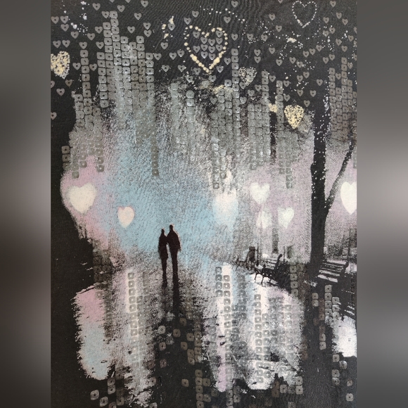 Black Curved Hem Top with Cute Graphic - Picture 3 of 4